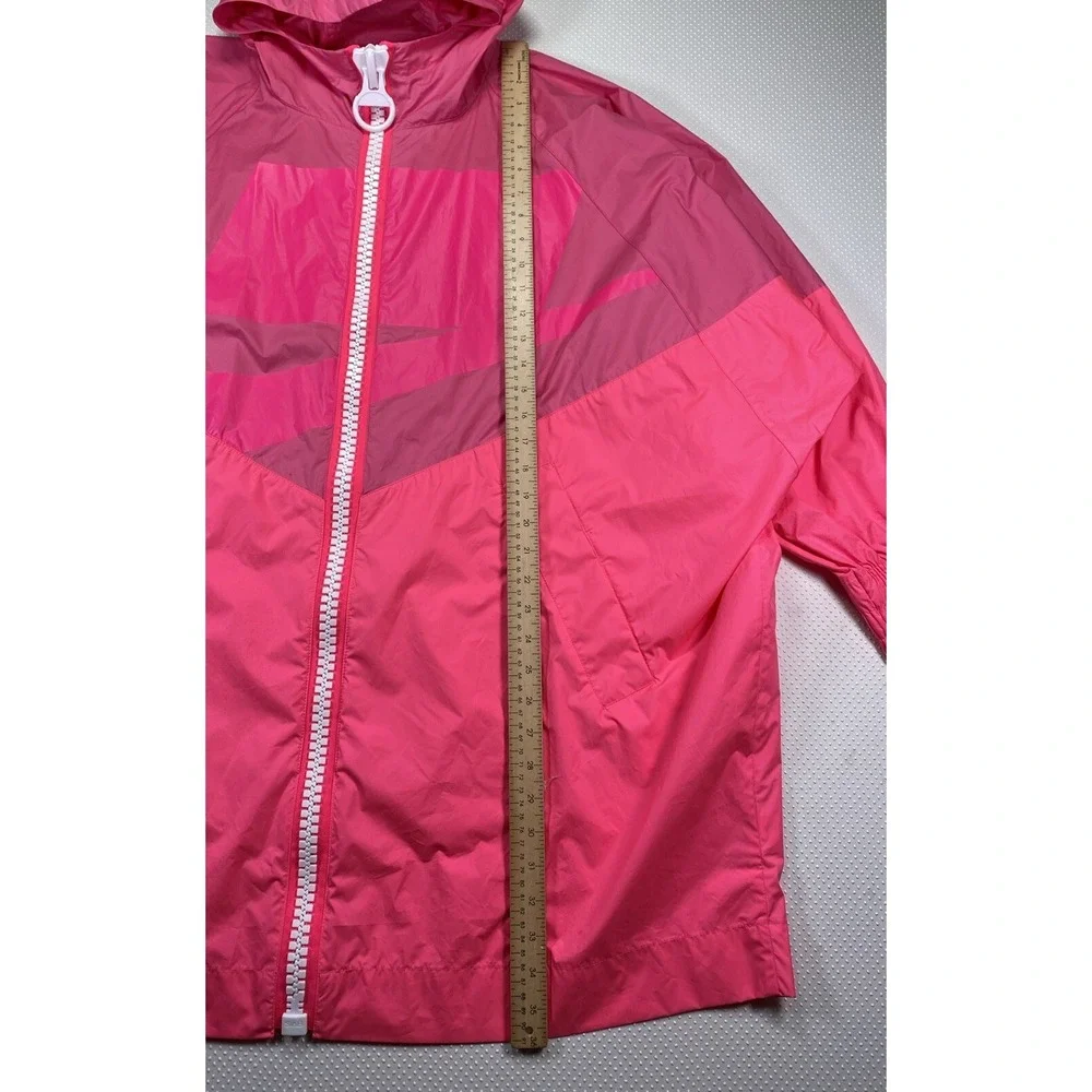 Nike Women's Oversized Windrunner Full‎ Zip  Jacket Pinksicle One Size (Stains)